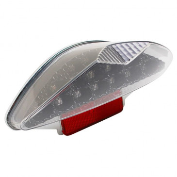 TAIL LIGHT FOR SCOOT REPLAY -LEXUS TYPE- DARK -WITH LEDS- FOR MBK 50 NITRO/YAMAHA 50 AEROX (15 LEDS RED) ** 3700948034866