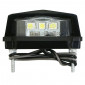 ECLAIRAGE DE PLAQUE IMMATRICULATION REPLAY BARETTE 3 LEDS PLASTIQUE NOIR (L 29mm / H 20mm / L 58mm) (HOMOLOGUE CE) 3700948090558