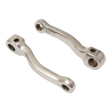 PEDAL CRANK FOR PIAGGIO CIAO 5 PX - ( CENTERS 125 mm) LEFT+RIGHT - STEEL CHROME (PAIR) 3700948171592