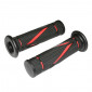 GRIP- REPLAY "On road" RUN BASE BLACK/RED 120mm - CLOSED END (Pair) 3700948089903