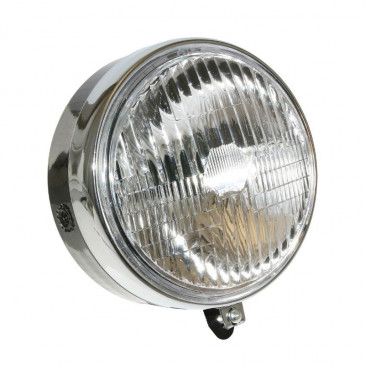 HEADLIGHT FOR MOPED MBK 51 SWING - BLACK-ROUND SHAPED -SELECTION P2R- 3700948140390