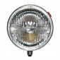 HEADLIGHT FOR MOPED MBK 51 SWING - BLACK-ROUND SHAPED -SELECTION P2R- 3700948140390