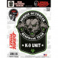 AUTOCOLLANT/STICKER LETHAL THREAT ZOMBIE K9 UNIT (150x200mm) (LT88099) 3700948158265