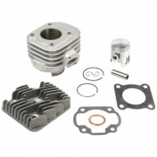 HAUT MOTEUR SCOOT ADAPTABLE MBK 50 OVETTO 2T, MACH G/YAMAHA 50 NEOS 2T, JOG/APRILIA 50 SR/MALAGUTI 50 F10, F12 -ALU NIKASIL AIRSAL- 8434829003621