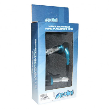 LEVER GUARDS - POLINI GP -ALUMINIUM+NYLON - BLUE- Ø18-20mm - (PAIR) (341.0034) 8054705112966