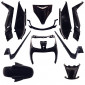 FAIRINGS/BODY PARTS FOR MAXISCOOTER YAMAHA 125-250 XMAX 2006>2009 / MBK 125-250 SKYCRUISER 2006>2009 GLOSS BLACK (KIT 11 PIECES) 3700948099346