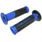 REVETEMENT POIGNEE PROGRIP SCOOTER ON ROAD 732 DOUBLE DENSITE NOIR/BLEU OPEN END 125mm (PAIRE) 0801766084729