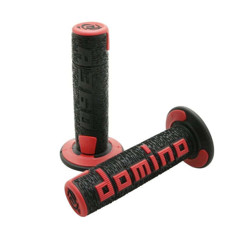 GRIP- DOMINO ORIGINAL- OFF ROAD A360 BLACK/RED (120 mm) (PAIR ...