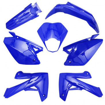 FAIRINGS/BODY PARTS FOR 50c MOTORBIKE RIEJU 50 MRT 2009>, MRT ENDURO 2009>, MRT PRO 2009>, MRT SM 2009> GLOSS BLUE (KIT 7 PARTS) 3700948103678