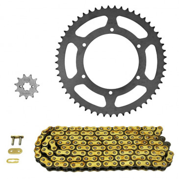 KIT CHAINE ADAPTABLE DERBI 50 SENDA DRD SM XTREME 2011>2017 420 11x53 (DIAM COURONNE 108/123/6.5) (DEMULTIPLICATION ORIGINE) -AFAM- 5400598045042