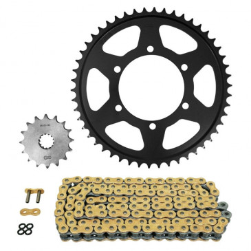 CHAIN AND SPROCKET KIT FOR TRIUMPH 800 TIGER 2011>2019, TIGER ABS 2011>2014 525 16x50 (REAR SPROCKET Ø 106/125/10.5) (OEM SPECIFICATIONS) -AFAM- 5400598051128