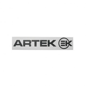 STICKER - PRE-CUT - ARTEK BLACK (SHEET: 215mm x 45mm with 1 ARTEK+1 EK) 3700948107621