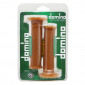 GRIP- DOMINO ORIGINAL- ON ROAD 1124 CAFE RACER BROWN 128mm CLOSED END (PAIR) - 8033900005273