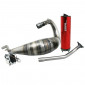 EXHAUST FOR 50CC MOTORBIKE VOCA CROSS ROOKIE FOR SHERCO 50 SM-R, SE-R (TOP MOUNTING - ALUMINIUM RED SILENCER) 3700948184653