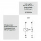 STARTER RELAY FOR 50cc MOTORBIKE RIEJU 50 RMX, SMX, RR, RS2 (12V-40A) WITH PLASTIC HOLDER -GUILERA ORIGINAL- 3700948185162