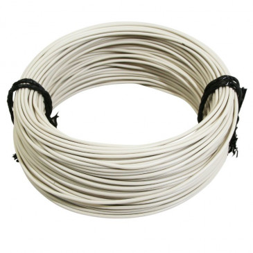 FIL ELECTRIQUE 1,00mm2 12/10 MULTIBRIN BLANC (50M) -SELECTION P2R- 3701213418510