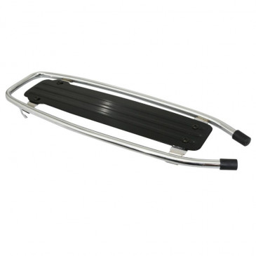 LUGGAGE RACK (REAR) FOR MOPED PEUGEOT 103 MVL CHROMED + PLASTIC PROTECTION -SELECTION P2R- 3701213418329