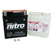 BATTERY 12V 6 Ah NTX7L-BS NITRO MF MAINTENANCE FREE-SUPPLIED WITH ACID PACK (Lg114xWd71xH131) (EQUALS YTX7L-BS) 5414837002673