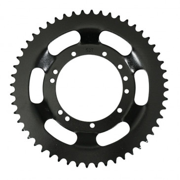 REAR CHAIN SPROCKET FOR MOPED PEUGEOT 103 (SPOKED WHEEL) 52 TEETH- BLACK (BORE Ø 94mm) 11 DRILL HOLES -SELECTION P2R- 3700948139905