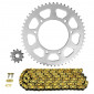 CHAIN AND SPROCKET KIT FOR DERBI 50 SENDA R XRACE 2006>2011 420 11x53 (REAR SPROCKET Ø 105/125/8.5) (OEM SPECIFICATIONS) -AFAM- 5400598044861