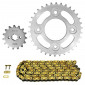 CHAIN AND SPROCKET KIT FOR HONDA 125 MSX 2013>2017, MSX ABS 2017>2020 420 15x34 (REAR SPROCKET Ø 58/90/8.5) (OEM SPECIFICATIONS) -AFAM- 5400598029004