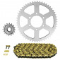 CHAIN AND SPROCKET KIT FOR SUZUKI 125 DR S 1985>1994 428 16x53 (REAR SPROCKET Ø 64/84/8.5) (OEM SPECIFICATIONS) -AFAM- 5400598036910