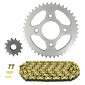 CHAIN AND SPROCKET KIT FOR MASH 125 SEVENTY FIVE 2014>2016 428 13x42 (REAR SPROCKET Ø 58/90/10.5) (OEM SPECIFICATIONS) -AFAM- 5400598052125