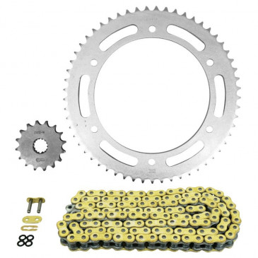 CHAIN AND SPROCKET KIT FOR YAMAHA 125 DT X 2005>2006 428 16x57 (REAR SPROCKET Ø 152/175/8.5) (OEM SPECIFICATIONS) -AFAM- 5400598033674