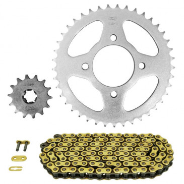 CHAIN AND SPROCKET KIT FOR SUZUKI 125 GN 1997>2001 428 14x41 (REAR SPROCKET Ø 58/78/8.5) (OEM SPECIFICATIONS) -AFAM- 5400598036811