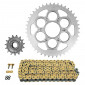 CHAIN AND SPROCKET KIT FOR DUCATI 1200 DIAVEL 2011>2018 525 15x43 (REAR SPROCKET Ø 60/110/38) (OEM SPECIFICATIONS) -AFAM- 5400598046193