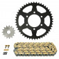 CHAIN AND SPROCKET KIT FOR KAWASAKI 650 KLE VERSYS 2007>2016, KLE VERSYS ABS 2017>2021 520 15x46 (REAR SPROCKET Ø 80/104/10.5) (OEM SPECIFICATIONS) -AFAM- 5400598040689