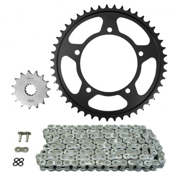 CHAIN AND SPROCKET KIT FOR SUZUKI 650 DL/A V-STROM ABS 2007>2022 525 15x47 (REAR SPROCKET Ø 120/140/10.25) (OEM SPECIFICATIONS) -AFAM- 5400598038181