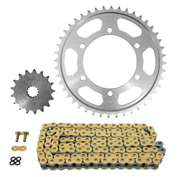 CHAIN AND SPROCKET KIT FOR SUZUKI 1000 GSX S 2015>2021, GSX S ABS 2015>2022, GSX S EVO ABS 2018, GSX S KATANA 2020> 525 17x44 (REAR SPROCKET Ø 110/130/10.5) (OEM SPECIFICATIONS) -AFAM- 5400598038532