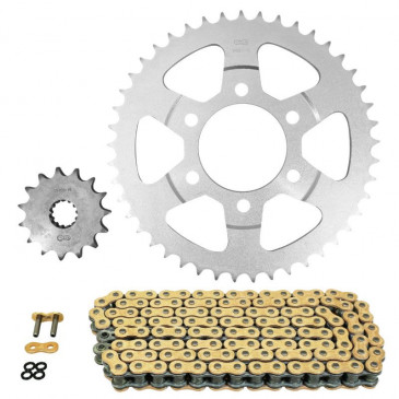 CHAIN AND SPROCKET KIT FOR SUZUKI 1200 GSF N BANDIT 1996>2005 530 15x45 (REAR SPROCKET Ø 76/100/10.5) (OEM SPECIFICATIONS) -AFAM- 5400598038761