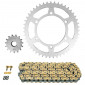 CHAIN AND SPROCKET KIT FOR YAMAHA 660 MT03 N 2006>2013 520 15x47 (REAR SPROCKET Ø 125/145/10.5) (OEM SPECIFICATIONS) -AFAM- 5400598034893