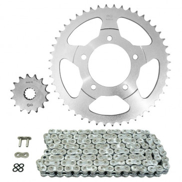 CHAIN AND SPROCKET KIT FOR SUZUKI 650 GSF N BANDIT 2007>2015 525 15x48 (REAR SPROCKET Ø 87/110/10.5) (OEM SPECIFICATIONS) -AFAM- 5400598038082