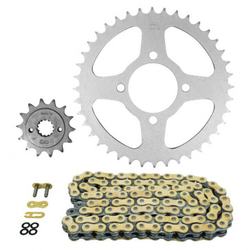 CHAIN AND SPROCKET KIT FOR SUZUKI 400 LT Z 2002>2009 520 14x40 (REAR SPROCKET Ø 64/84/10.25) (OEM SPECIFICATIONS) -AFAM- 5400598037474