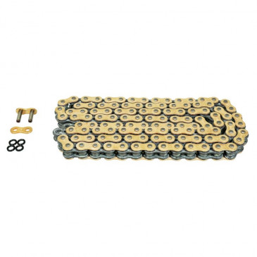 CHAIN FOR MOTORBIKE- AFAM 520 118 LINKS XS-RING SUPER REINFORCED GOLD (A520XSR-G 118L) 5414837098058