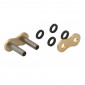 CHAIN QUICK LINK - RIVETING CLIP WITH HOLLOW PIN 530 GOLD (CHAIN TYPE A530XSR2-G) (OEM SPECIFICATIONS) -AFAM- 5414837140870