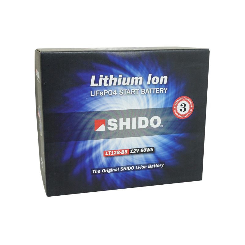 BATTERIE 12V 5 Ah LT12B-BS SHIDO LITHIUM ION PRETE A L'EMPLOI ...