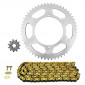 CHAIN AND SPROCKET KIT FOR DERBI 50 GPR NUDE 2006>2009 420 11x53 (Ø SPROCKET 108/123/6.5) (OEM SPECIFICATIONS) -AFAM- 5400598044700