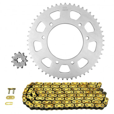 KIT CHAINE ADAPTABLE GILERA 50 RCR 2012>2017 420 11x53 (DIAM COURONNE 102/125/8.5) (DEMULTIPLICATION ORIGINE) -AFAM- 5400598046537