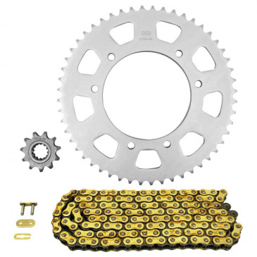 CHAIN AND SPROCKET KIT FOR RIEJU 50 TANGO 2007>2017 420 11x52 (Ø SPROCKET 105/125/8.5) (OEM SPECIFICATIONS) -AFAM- 5400598050534