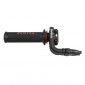 THROTTLE HANDLE FOR MOTORBIKE -ROAD DOMINO - SHORT STROKE - BLACK/RED - (3357 - 4 stroke) 8033900035898