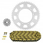 CHAIN AND SPROCKET KIT FOR DERBI 125 MULHACEN 2007>2013 428 14x51 (Ø SPROCKET 105/125/8.5) (OEM SPECIFICATIONS) -AFAM- 5400598045073