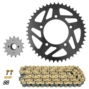 CHAIN AND SPROCKET KIT FOR DUCATI 797 MONSTER 2017>2019 520 15x46 (Ø SPROCKET 100/124/10.5) (OEM SPECIFICATIONS) -AFAM- 5400598118234