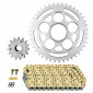 CHAIN AND SPROCKET KIT FOR DUCATI 1100 STREETFIGHTER 2009>2013 525 15x38 (Ø SPROCKET 60/110/38) (OEM SPECIFICATIONS) -AFAM- 5400598046117