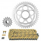 CHAIN AND SPROCKET KIT FOR DUCATI 848 STREETFIGHTER 2012>2015 525 15x42 (Ø SPROCKET 60/110/38) (OEM SPECIFICATIONS) -AFAM- 5400598045653