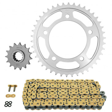 CHAIN AND SPROCKET KIT FOR HONDA 650 CBR R 2019>2020 - 525 15x42 (Ø SPROCKET 112/138/12.25) (OEM SPECIFICATIONS) -AFAM- 5400598186547