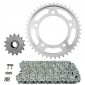 CHAIN AND SPROCKET KIT FOR HONDA 500 CBF 2004>2007 525 15x41 (Ø SPROCKET 112/138/12.25) (OEM SPECIFICATIONS) -AFAM- 5400598030185